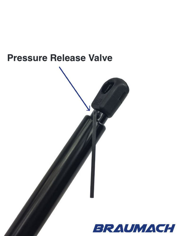 Gas Struts 725mm - Pressure Release 900N - Adjustable - Caravan - Trailer - Toolbox - (Pair) BRAUMACH Auto Parts & Accessories 