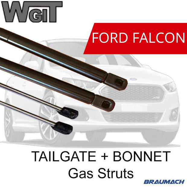 Gas Struts Bonnet Tailgate for Ford Falcon Fairmont Wagon BA BF (2x Pair) BRAUMACH Auto Parts & Accessories 