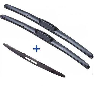 Kia Sportage Wiper Blades Hybrid Aero For SUV 2005-2010 FRT PAIR & REAR 3 xBL BRAUMACH Auto Parts & Accessories 