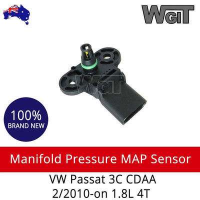Manifold Pressure MAP Sensor For VW Passat 3C CDAA 2-2010-on 1.8L 4T BRAUMACH Auto Parts & Accessories 