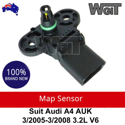 MAP Sensor for AUDI A4 AUK 3-2005-3-2008 3.2L V6 BRAUMACH Auto Parts & Accessories 