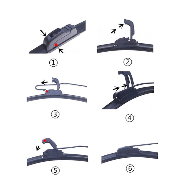 MINI Cabrio Wiper Blades Aero For CABRIOLET 2004-2008 FRT PAIR 2 x BLADES BRAUMACH Auto Parts & Accessories 