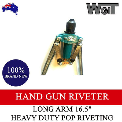 Pop Rivet Gun - Long 16.5 Arm Riveter Gun Hand Riveter Gun 3.2mm-4.0mm-4.8mm BRAUMACH Auto Parts & Accessories 