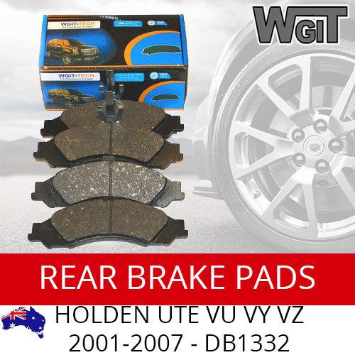 REAR BRAKE PAD KIT For HOLDEN UTE VU VY VZ 2001-2007 - DB1332 BRAUMACH Auto Parts & Accessories 