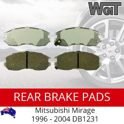 Rear Brake Pads DB1231 for MITSUBISHI Mirage 1996 - 2004 - SEMI METALLIC PERFORMANCE BRAUMACH Auto Parts & Accessories 