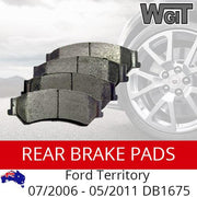 Rear Brake Pads For FORD Territory 07-2006 - 05-2011 DB1675 BRAUMACH Auto Parts & Accessories 