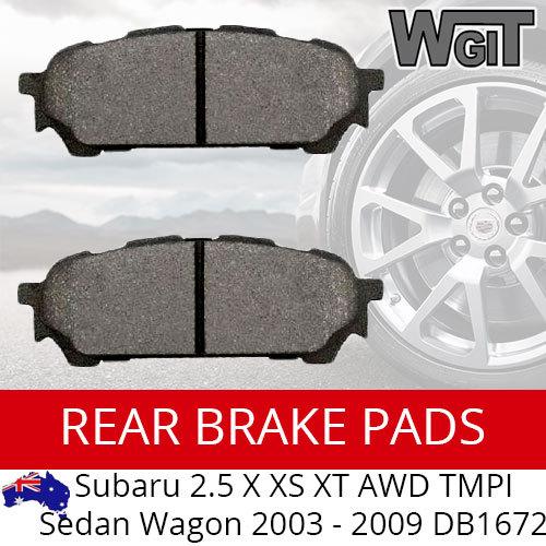 Rear Brake Pads For SUBARU 2.5 X XS XT AWD TMPI Sedan Wagon 2003 - 2009 DB1672 BRAUMACH Auto Parts & Accessories 