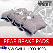 Rear Brake Pads For VOLKSWAGEN VW Golf Mark 3 1993-1998 DB1449 BRAUMACH Auto Parts & Accessories 