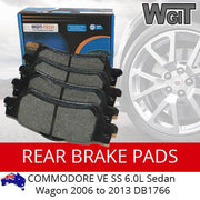 Rear Disc Brake Pads For COMMODORE VE SS 6.0L Sedan Wagon 2006 to 2013 DB1766 BRAUMACH Auto Parts & Accessories 