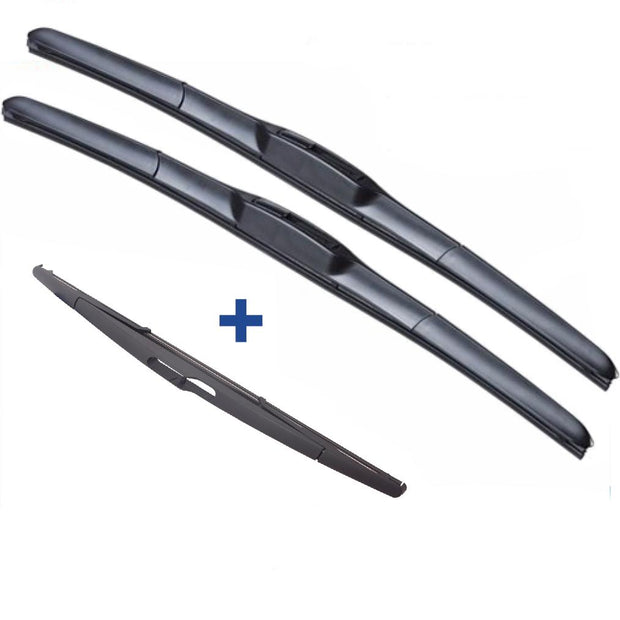 Renault Kangoo Wiper Blades Hybrid Aero For VAN 2010-2013 FRONT PAIR & REAR 3xBL BRAUMACH Auto Parts & Accessories 