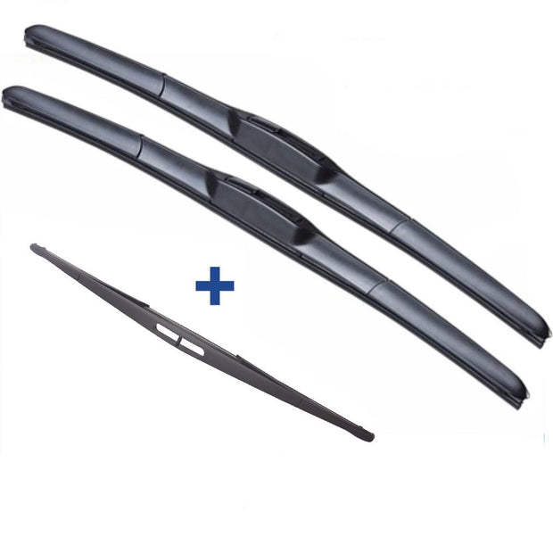 Renault Trafic Wiper Blades Hybrid Aero For VAN 2004-2010 FRONT PAIR & REAR 3xBL BRAUMACH Auto Parts & Accessories 