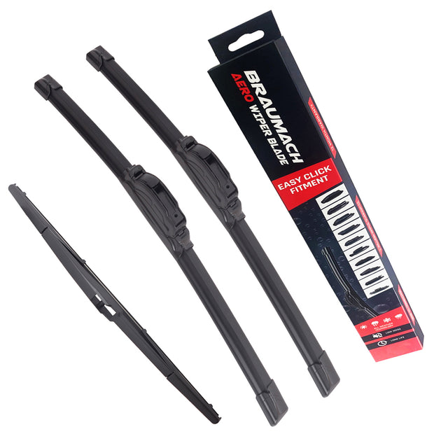 Front Rear Wiper Blades for Toyota Tarago ACR30 MPV 2.4 16V 2000-2006