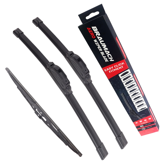 Front Rear Wiper Blades for Porsche Cayenne 9PA SUV 3.0 TDI 2009-2010