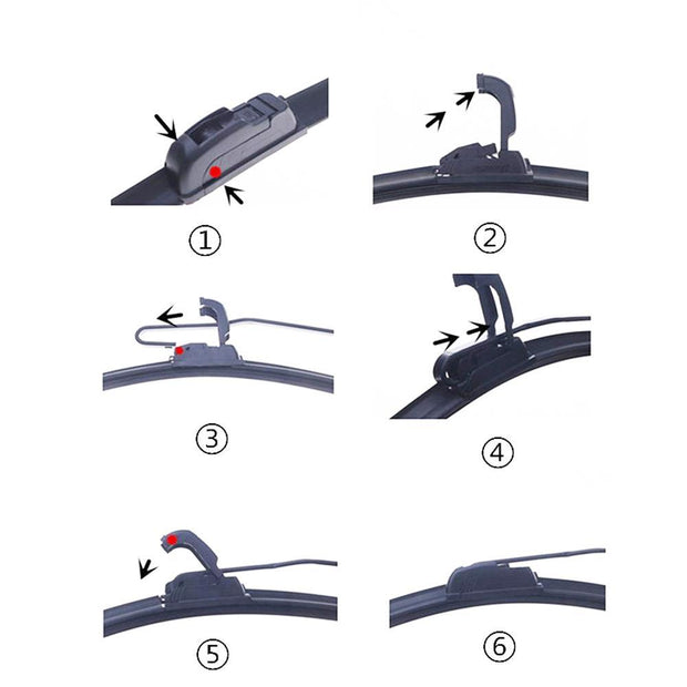 SsangYong Stavic Wiper Blades Aero For VAN 2005-2014 FRONT PAIR & REAR 3 x BLADES BRAUMACH Auto Parts & Accessories 