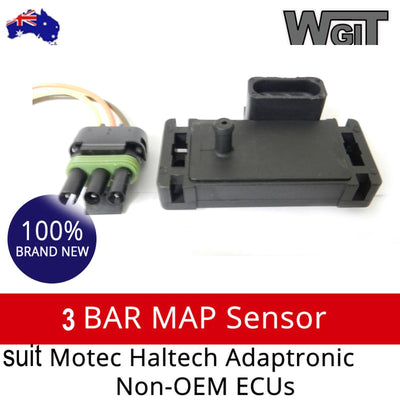 Universal Fit 3 BAR MAP Sensor to For Motec Haltech Adaptronic Non-OEM ECUs BRAUMACH Auto Parts & Accessories 