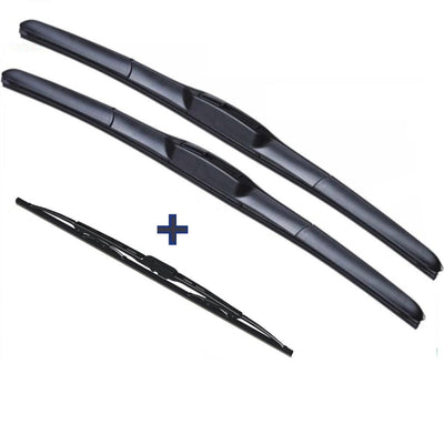 Wiper Blades Hybrid Aero For Kia Spectra Hatch 2001-2009 FRT PAIR & REAR 3xBL