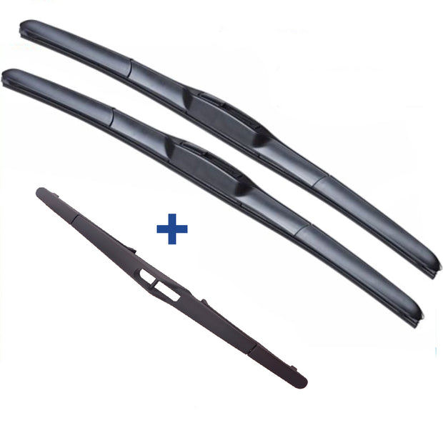 Wiper Blades Hybrid Aero For Holden Barina Hatch 1994-2001 FRT PAIR & REAR 3xBL