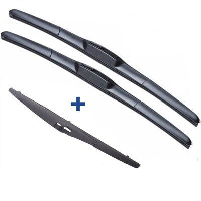 Wiper Blades Hybrid for Toyota Kluger Aero SUV 2007-2013 FRONT PAIR & REAR 3xBL