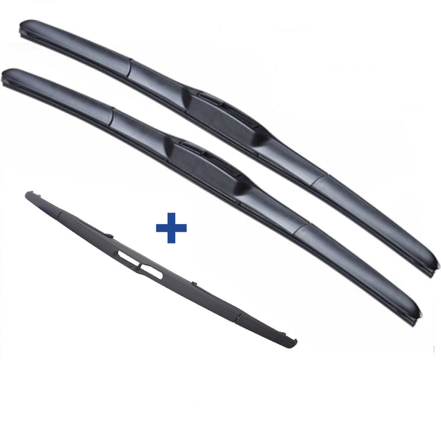 Wiper Blades Hybrid Aero For Renault Laguna WAGON 2002-2008 FRONT PAIR&REAR 3xBL