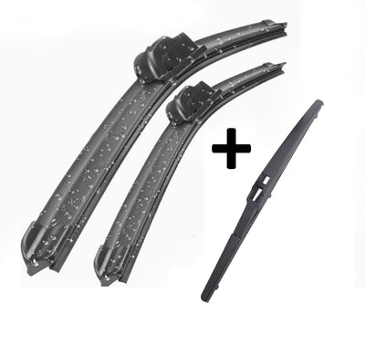 Wiper Blades Aero ForSuzuki Alto Hatch 2009-2016 FRONT PAIR & REAR 3 x BLADES