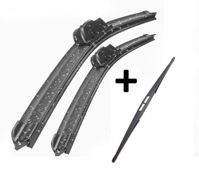 Wiper Blades Aero ForRenault Scenic Hatch 1999-2004 FRONT PAIR & REAR 3 x BLADES