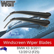 Windscreen Wiper Blades For for BMW X3 3-2011-12-2012 (F25) - Aero Design BRAUMACH Auto Parts & Accessories 