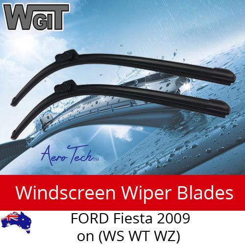 Windscreen Wiper Blades For FORD Fiesta 2009 on (WS WT WZ) - Aero Design (PAIR) BRAUMACH Auto Parts & Accessories 