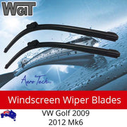 Windscreen Wiper Blades For VW Golf 2009 - 2012 Mk6 (Excl CABRIOLET) Aero Design BRAUMACH Auto Parts & Accessories 