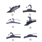 Wiper Blades Aero For Daihatsu Cuore HATCH 2000-2003 FRONT PAIR BRAUMACH Auto Parts & Accessories 