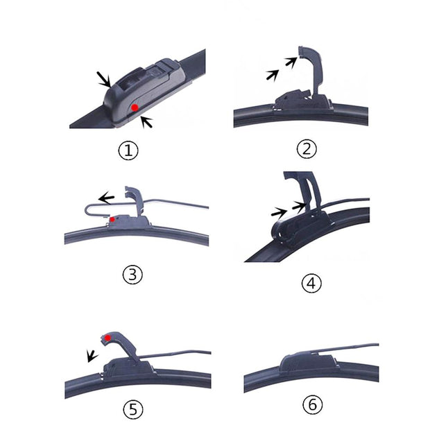 Wiper Blades Aero For Ford Cortina SEDAN 1971-1977 FRONT PAIR BRAUMACH Auto Parts & Accessories 