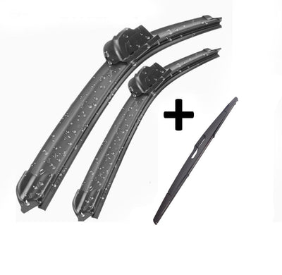 Wiper Blades Aero For Rover 75 WAGON 1999-2005 FRONT PAIR & REAR 3 x BLADES BRAUMACH Auto Parts & Accessories 