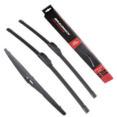 Wiper Blades Aero For Toyota Avensis Verso (For ACM20, 21) WAGON 2001-2010 FRONT PAIR & REAR BRAUMACH Auto Parts & Accessories 