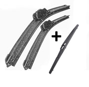 Wiper Blades Aero ForKia Rio Hatch 2005-2011 FRT PAIR & REAR 3 x BLADES BRAUMACH Auto Parts & Accessories 