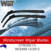 Wiper Blades For for CITROEN C5 - 09-2008-12-2012 Aero Design Windscreen BRAUMACH Auto Parts & Accessories 