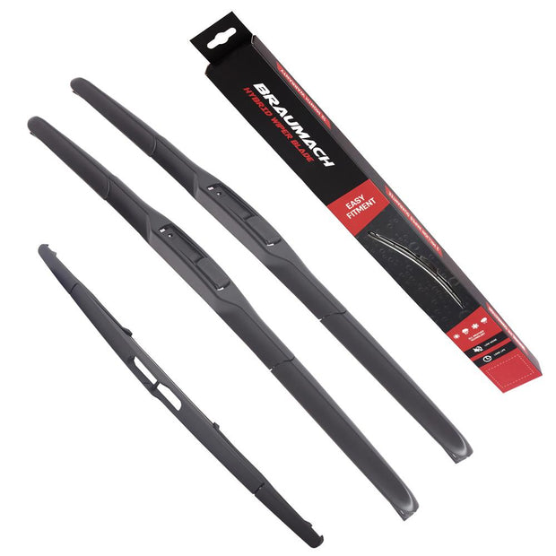 Wiper Blades Hybrid Aero Citroen Dispatch (For G9C) VAN 2008-2016 FRONT PAIR & REAR BRAUMACH Auto Parts & Accessories 