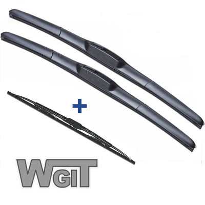 Wiper Blades Hybrid Aero For Ford Fairmont WAGON 2003-2009 FRT PAIR & REAR 3xBL BRAUMACH Auto Parts & Accessories 