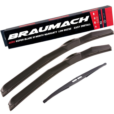 Wiper Blades Hybrid Aero For Holden Adventra WAGON 2003-2007 FRT PAIR & REAR 3xBL BRAUMACH Auto Parts & Accessories 