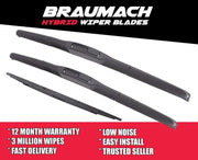 Wiper Blades Hybrid Aero HSV Commodore HSV (For VN, VP, VR, VS) WAGON 1988-1997 FRONT PAIR & REAR BRAUMACH Auto Parts & Accessories 