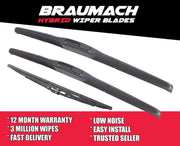 Wiper Blades Hybrid Aero Land Rover Discovery (For Series 4) SUV 2009-2017 FRONT PAIR & REAR BRAUMACH Auto Parts & Accessories 