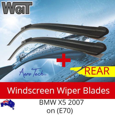 Wiper Blades Kit Front Rear For for BMW X5 2007 on (E70) (PAIR) 3 Blades BRAUMACH Auto Parts & Accessories 