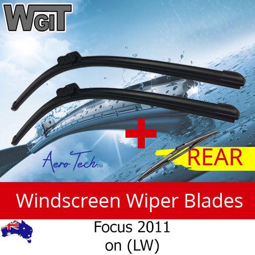 Wiper Blades Kit Front Rear For for FORD Focus 2011 on (LW) - Aero Design 3 Blades BRAUMACH Auto Parts & Accessories 
