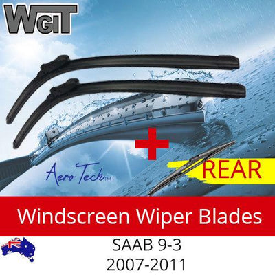 Wiper Blades Kit Front Rear For for SAAB 9-3 2007-2011 Gen II-Aero 3 Blades BRAUMACH Auto Parts & Accessories 